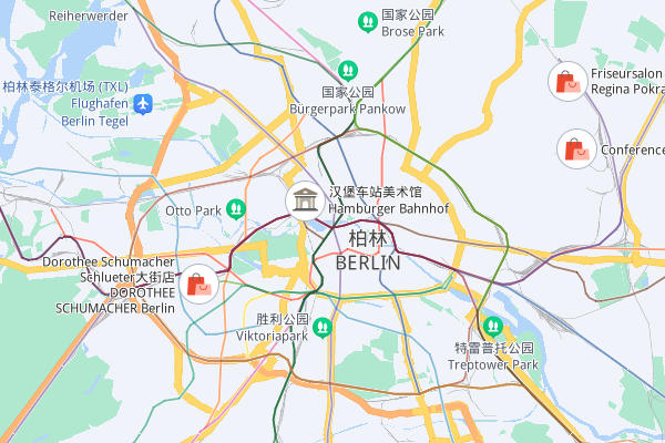 德国柏林地图
